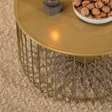 Coffee table Senna gold metal - image 2