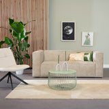 Coffee table Senna metal light green Green