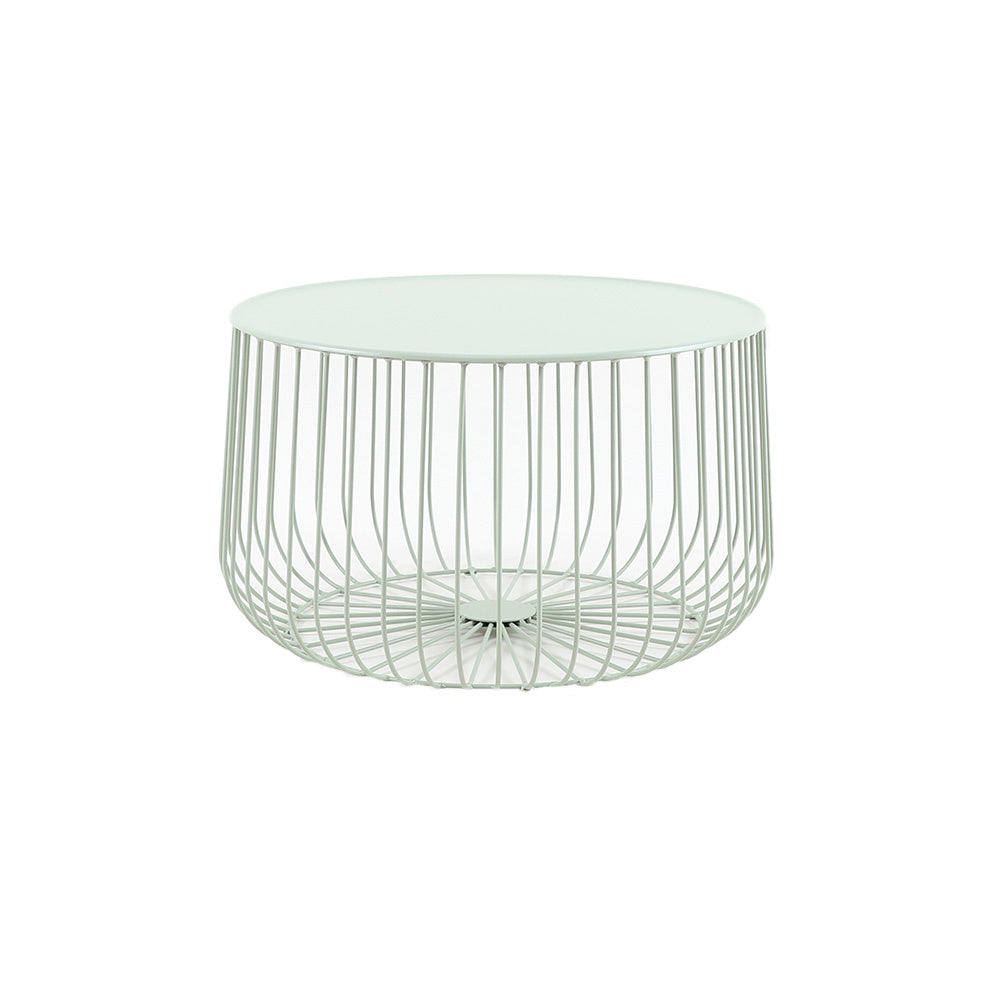 Coffee table Senna metal light green Green