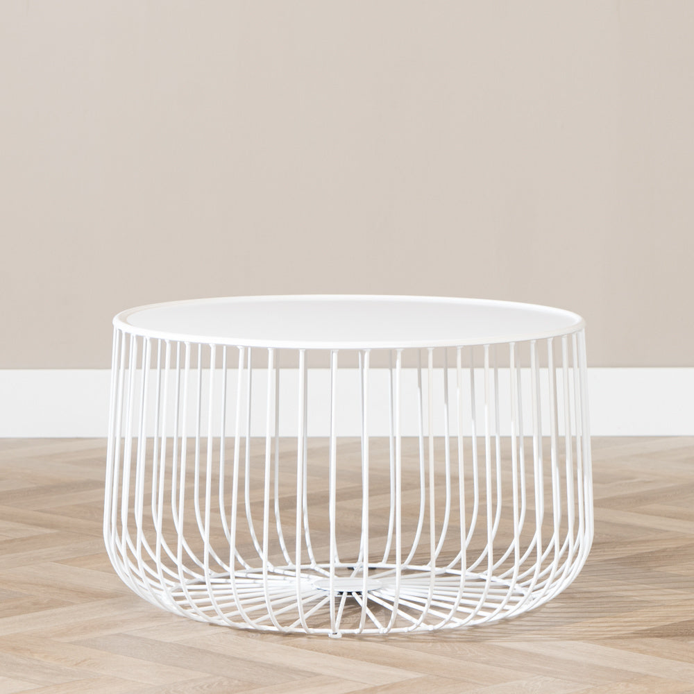 Coffee table Senna metal white