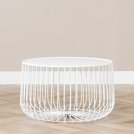 Coffee table Senna metal white