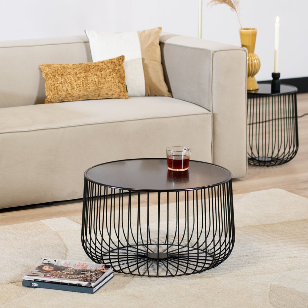 Coffee table Senna black metal - image 3