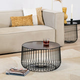 Coffee table Senna black metal - image 3