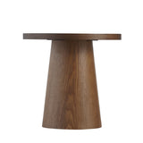 Coffee tables Mae set of 2 Ø50 and Ø62 cm travertine/rustic oak Oak veneer