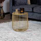 Coffee table Tygo gold metal