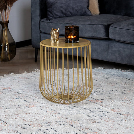 Coffee table Tygo gold metal