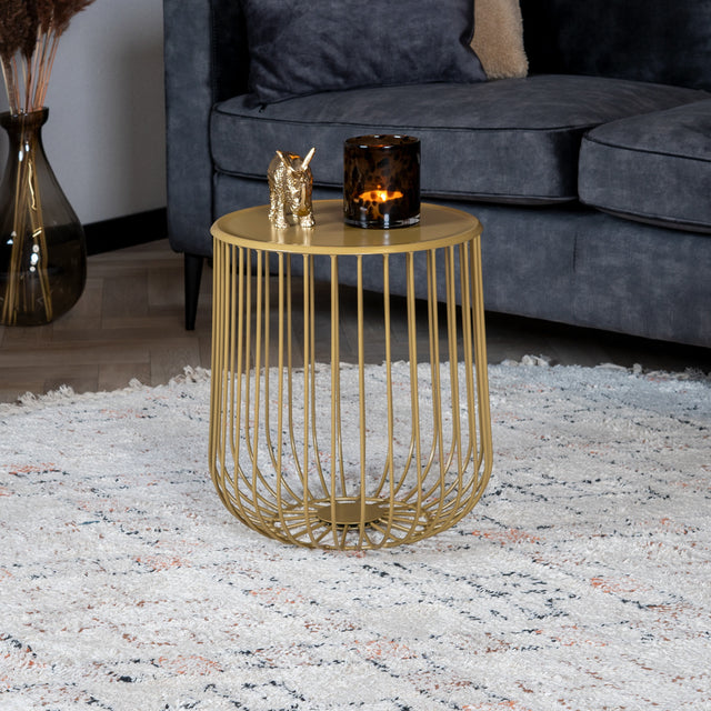 Coffee table Tygo gold metal