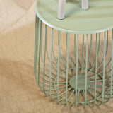 Coffee table Tygo metal light green Green Powder-coated metal