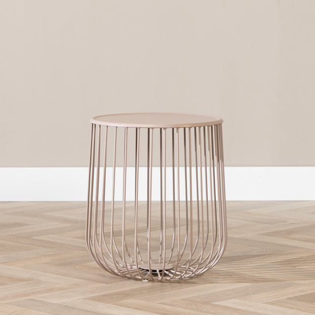 Coffee table Tygo metal taupe Powder-coated metal