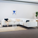 Coffee table Tygo metal white Powder-coated metal