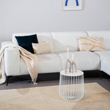 Coffee table Tygo metal white Powder-coated metal