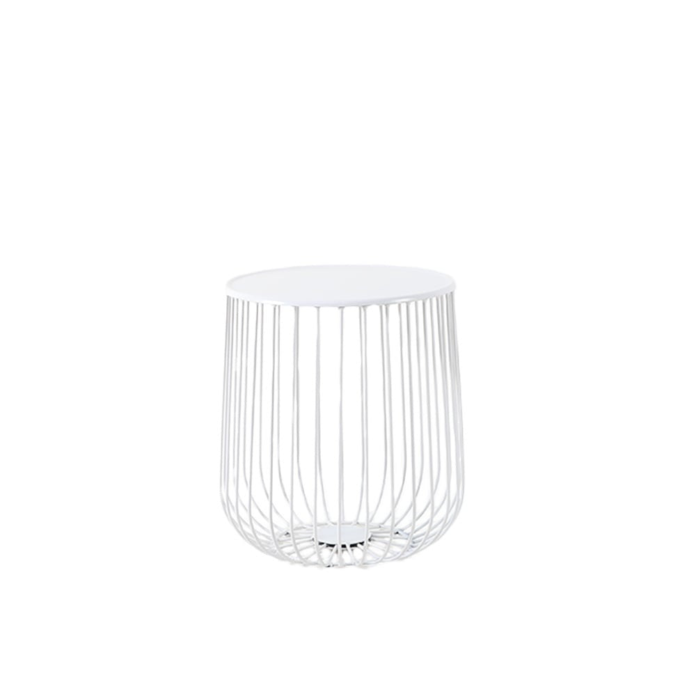 Coffee table Tygo metal white Powder-coated metal