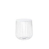 Coffee table Tygo metal white Powder-coated metal
