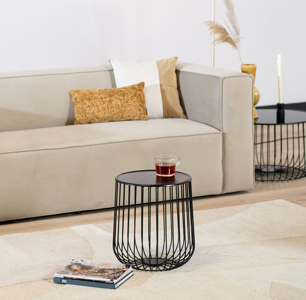 Coffee table Tygo black metal