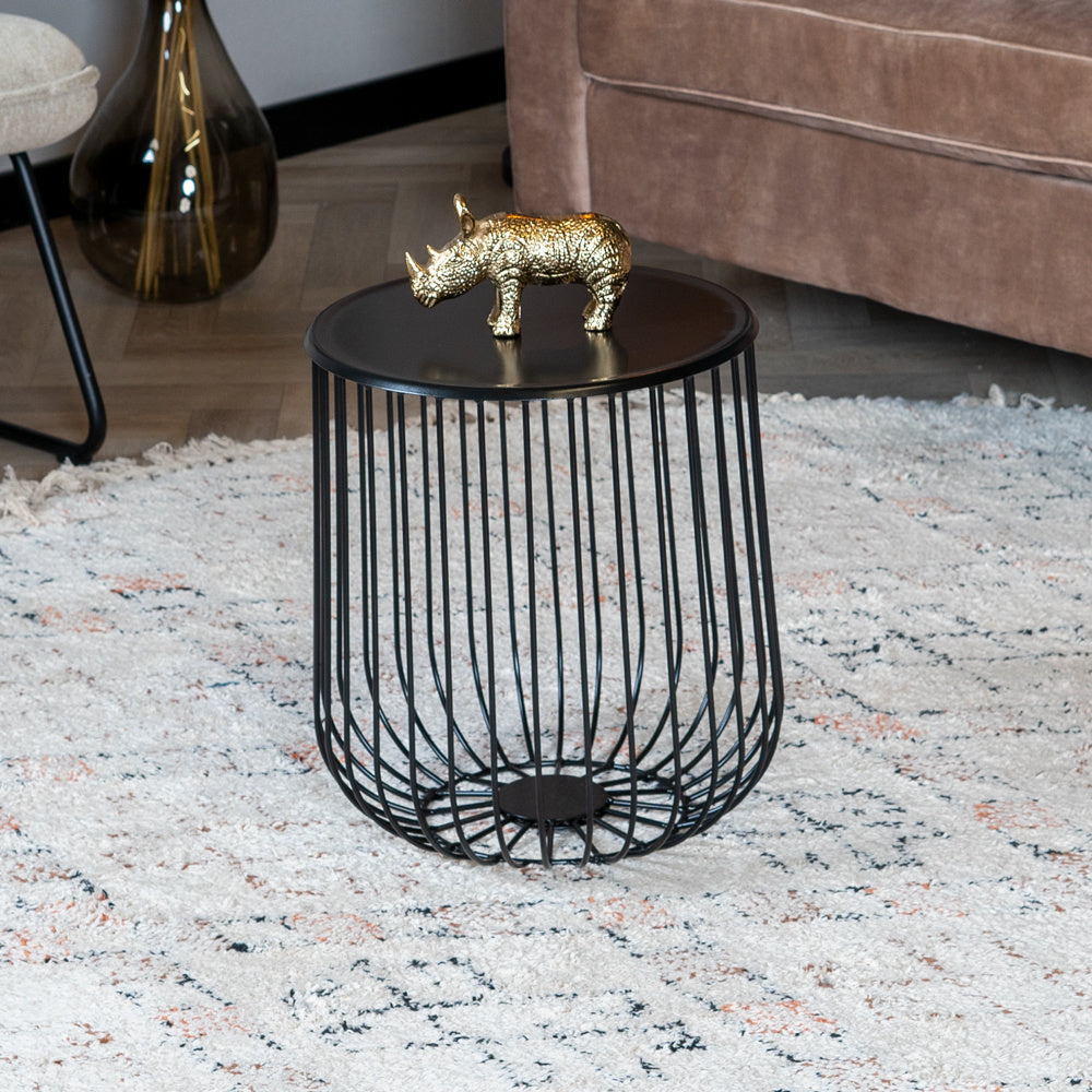 Coffee table Tygo black metal