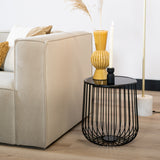 Coffee table Tygo black metal