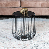 Coffee table Tygo black metal