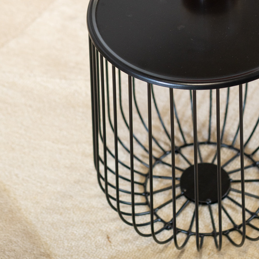 Coffee table Tygo black metal