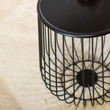 Coffee table Tygo black metal