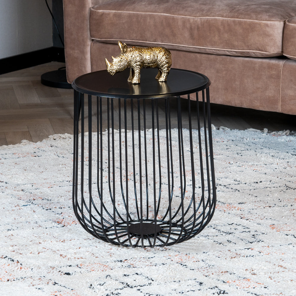 Coffee table Tygo black metal