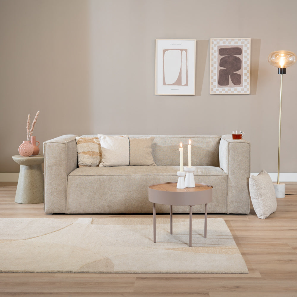 Zita coffee table round taupe N/A.