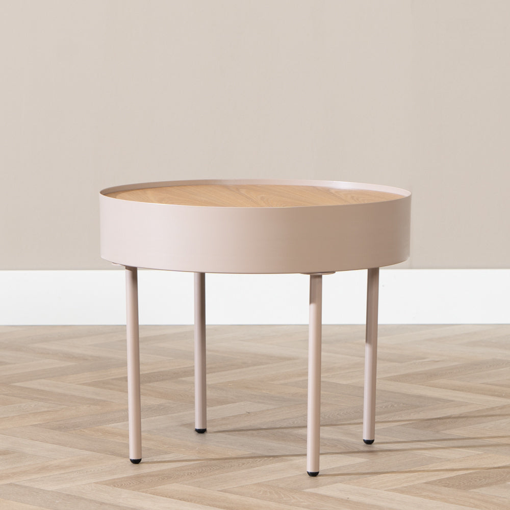 Zita coffee table round taupe N/A.