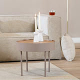 Zita coffee table round taupe N/A.