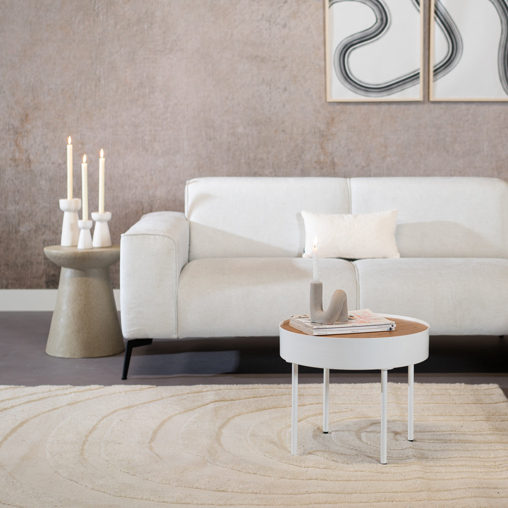 Coffee table Zita round white N/A.