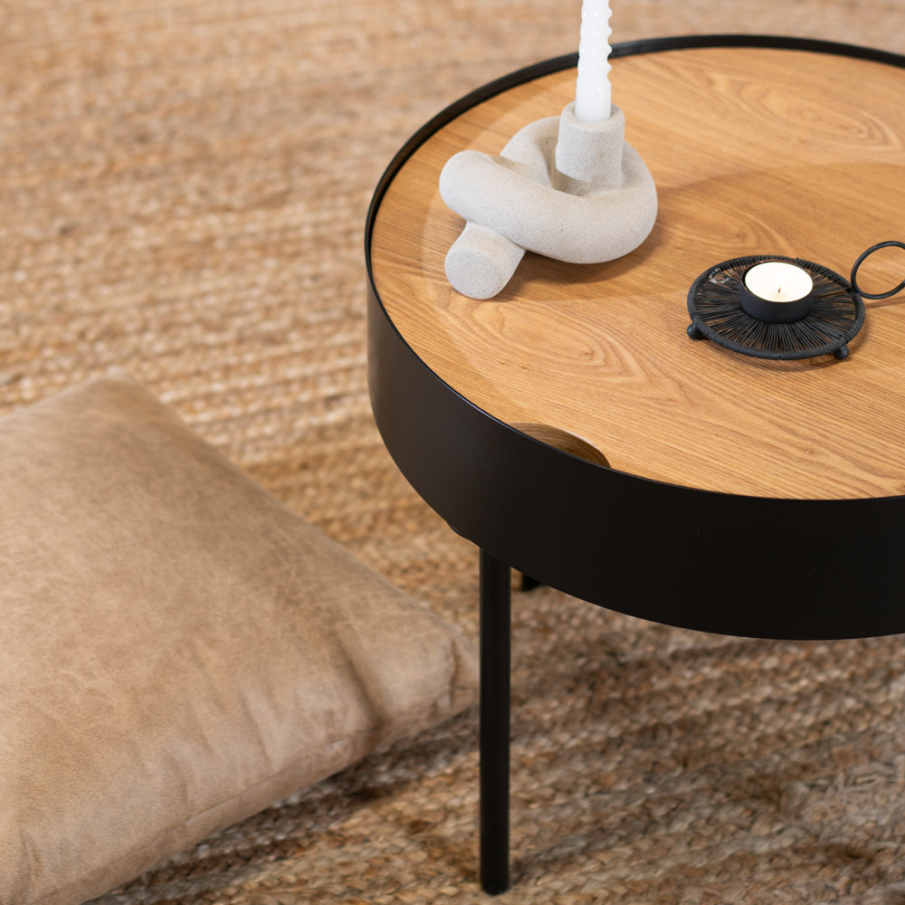 Coffee table Zita round black N/A.
