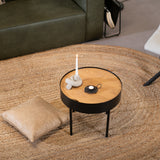 Coffee table Zita round black N/A.