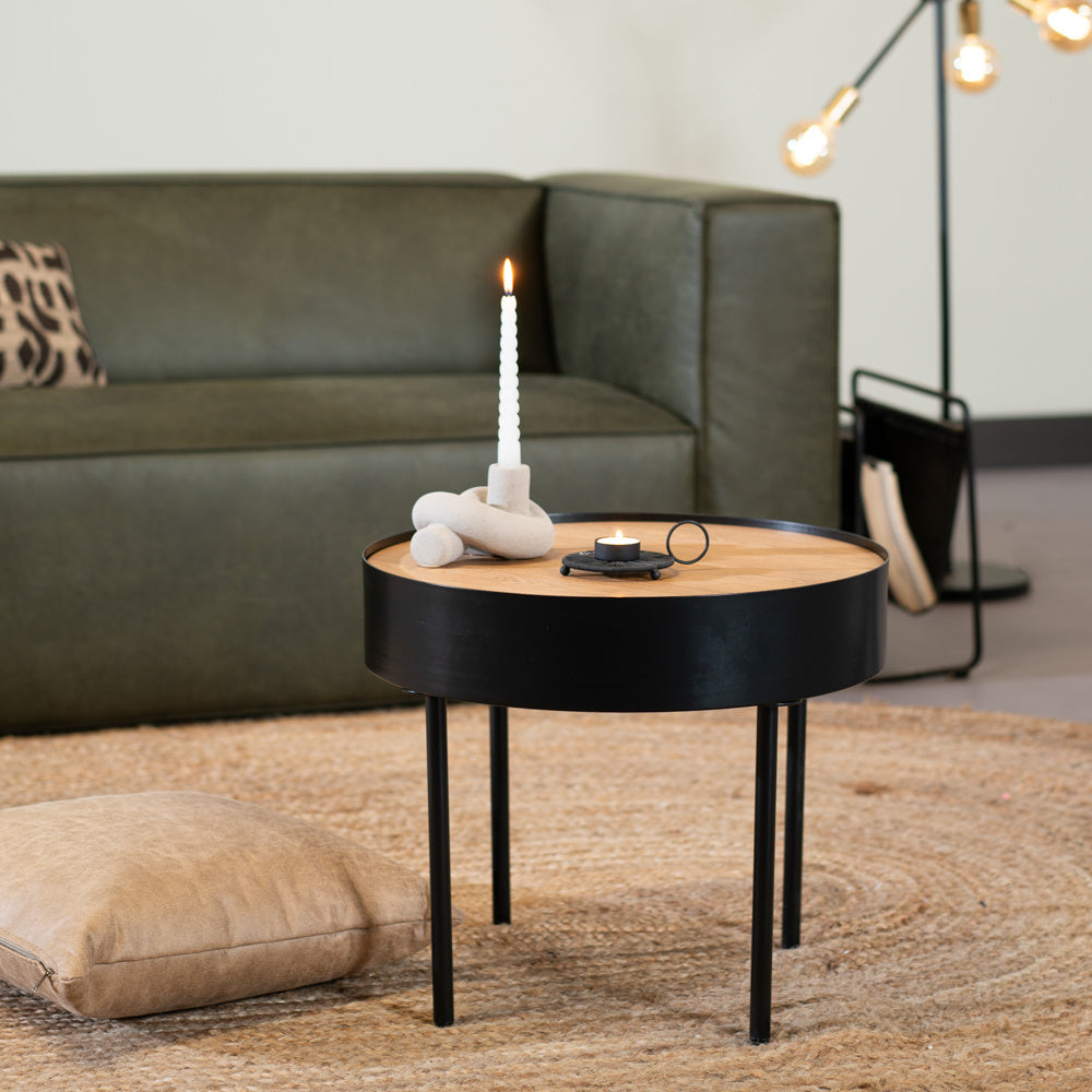 Coffee table Zita round black N/A.