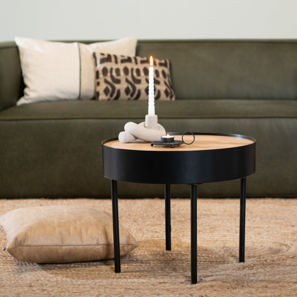 Coffee table Zita round black N/A.