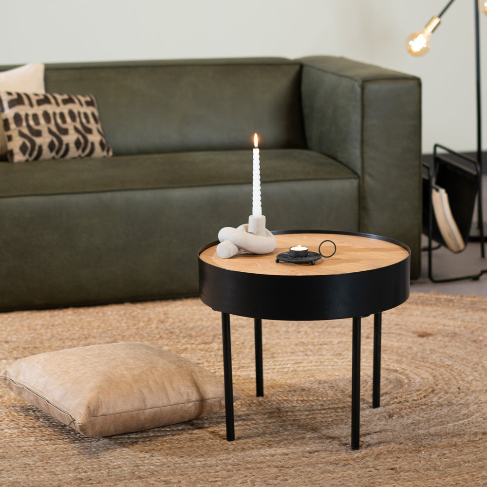 Coffee table Zita round black N/A.