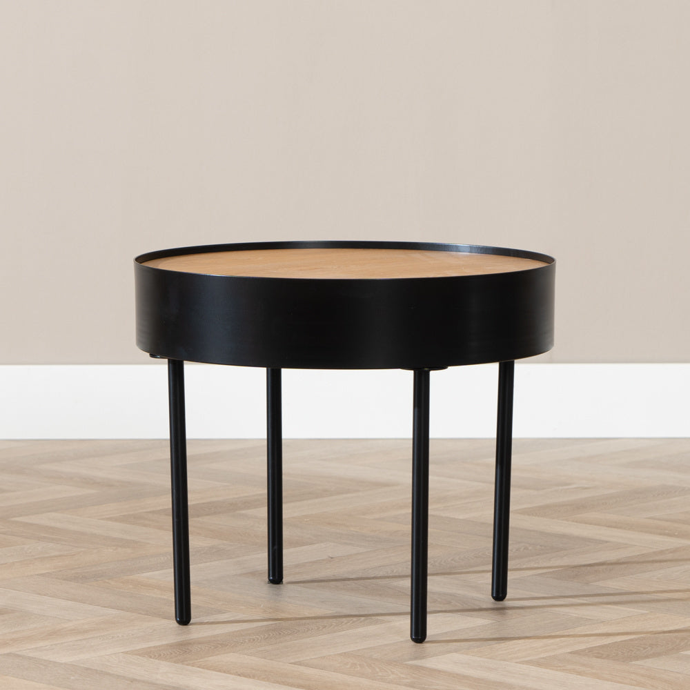 Coffee table Zita round black N/A.