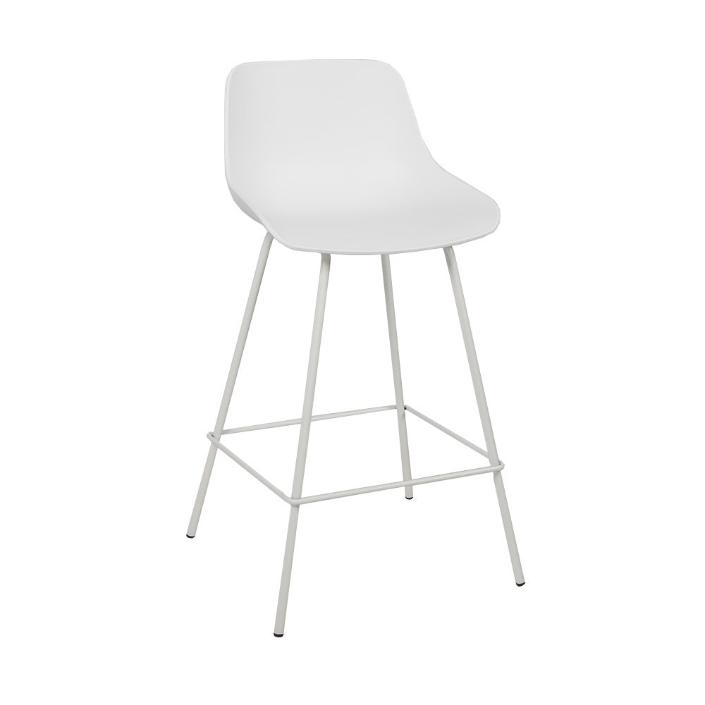 Scandinavian bar stool Dani white 65 cm Polypropylene