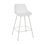 Scandinavian bar stool Dani white 65 cm Polypropylene