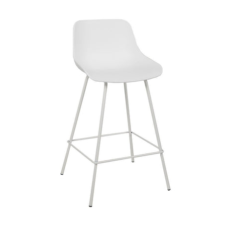 Scandinavian bar stool Dani white 65 cm Polypropylene