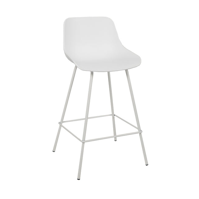 Scandinavian bar stool Dani white 65 cm Polypropylene