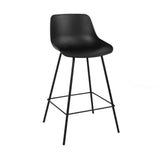 Scandinavian bar stool Dani black 65 cm Polypropylene