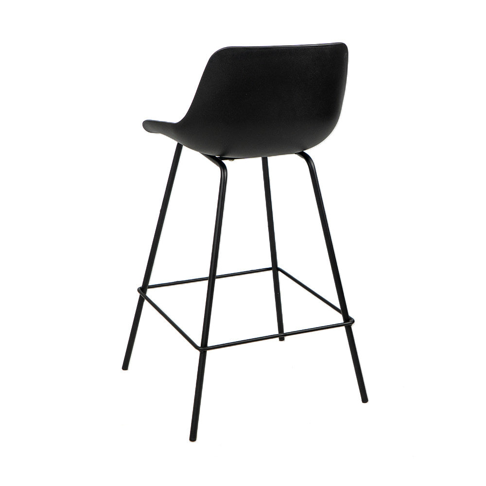 Scandinavian bar stool Dani black 65 cm Polypropylene