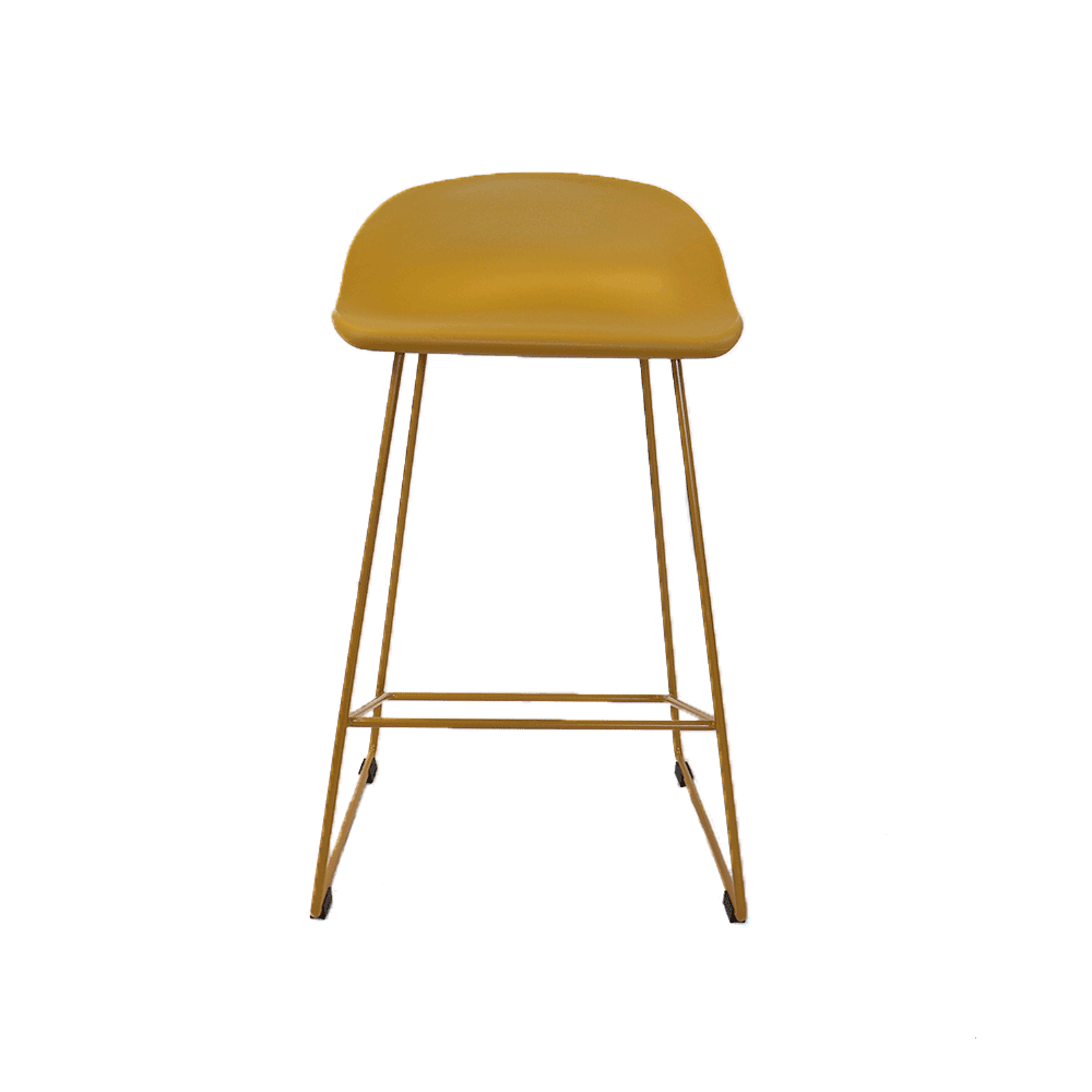 Scandinavian Barstool Ellen yellow 66cm - image 6