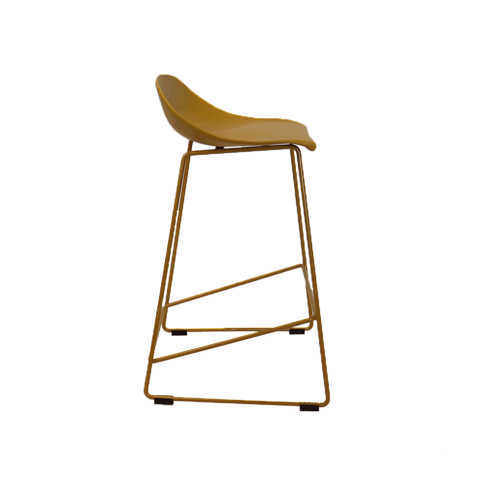 Scandinavian Barstool Ellen yellow 66cm - image 7