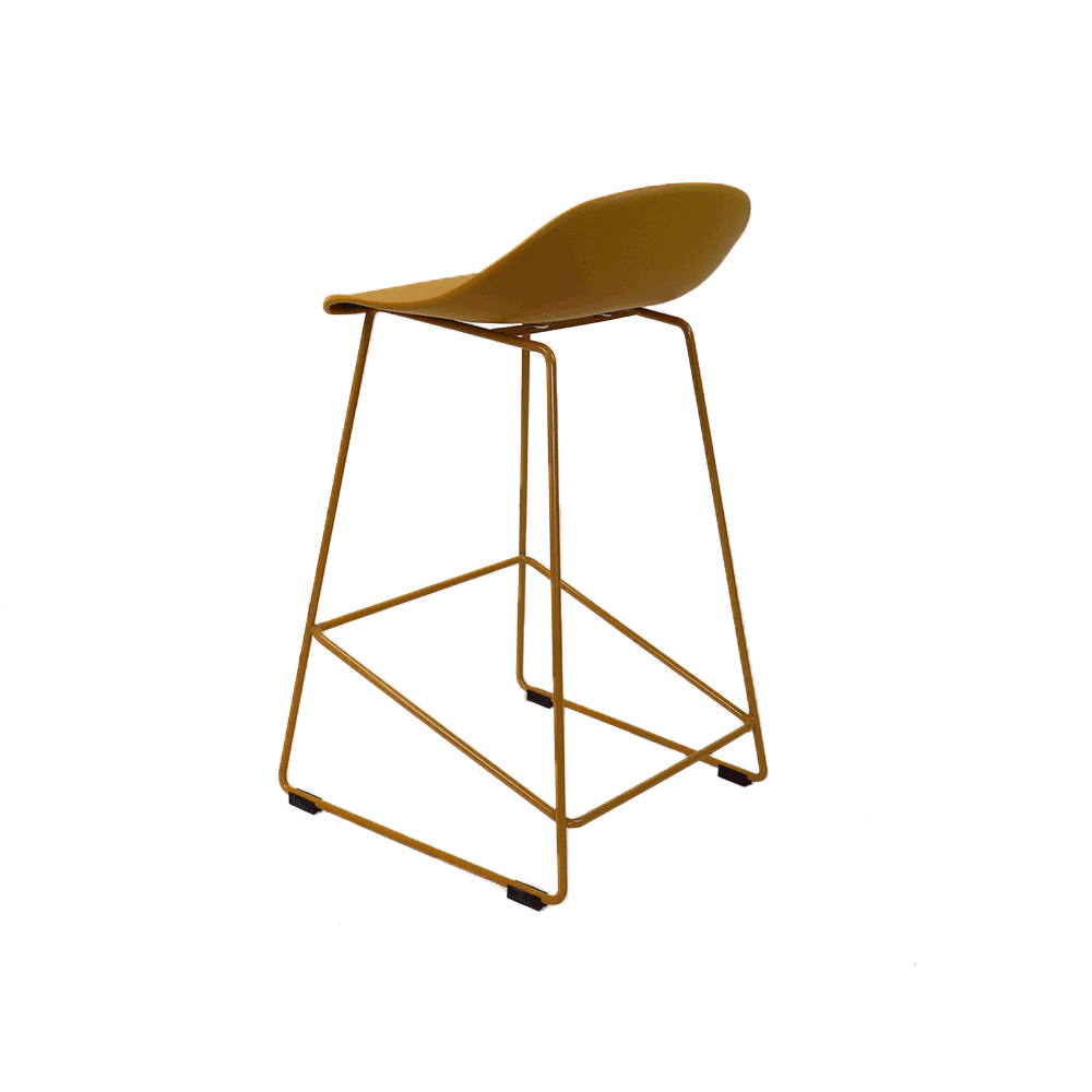Scandinavian Barstool Ellen yellow 66cm - image 8