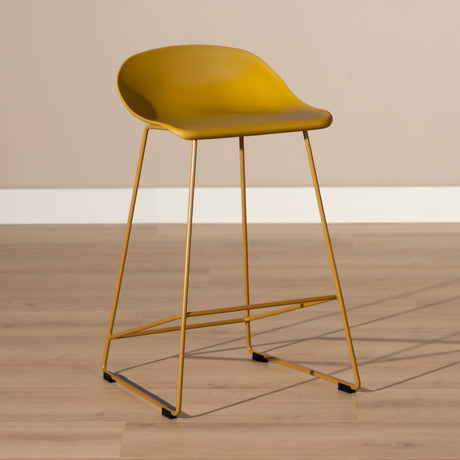 Scandinavian Barstool Ellen yellow 66cm - image 1