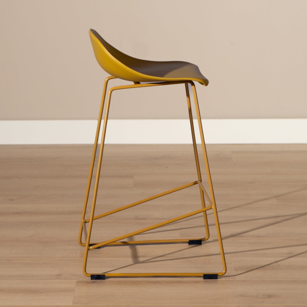 Scandinavian Barstool Ellen yellow 66cm - image 3