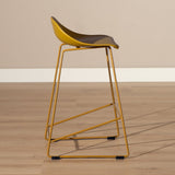 Scandinavian Barstool Ellen yellow 66cm - image 3