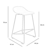 Scandinavian Barstool Ellen green 66cm - image 5