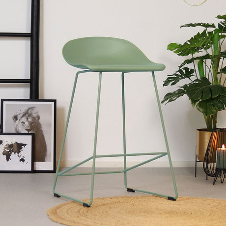 Scandinavian Barstool Ellen green 66cm - image 1