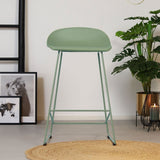 Scandinavian Barstool Ellen green 66cm - image 2