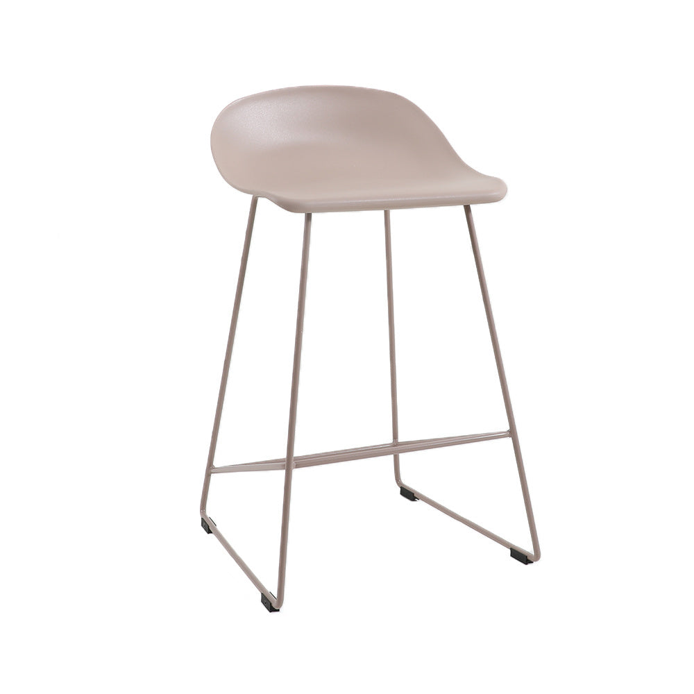 Scandinavian Barstool Ellen taupe 66cm Plastic